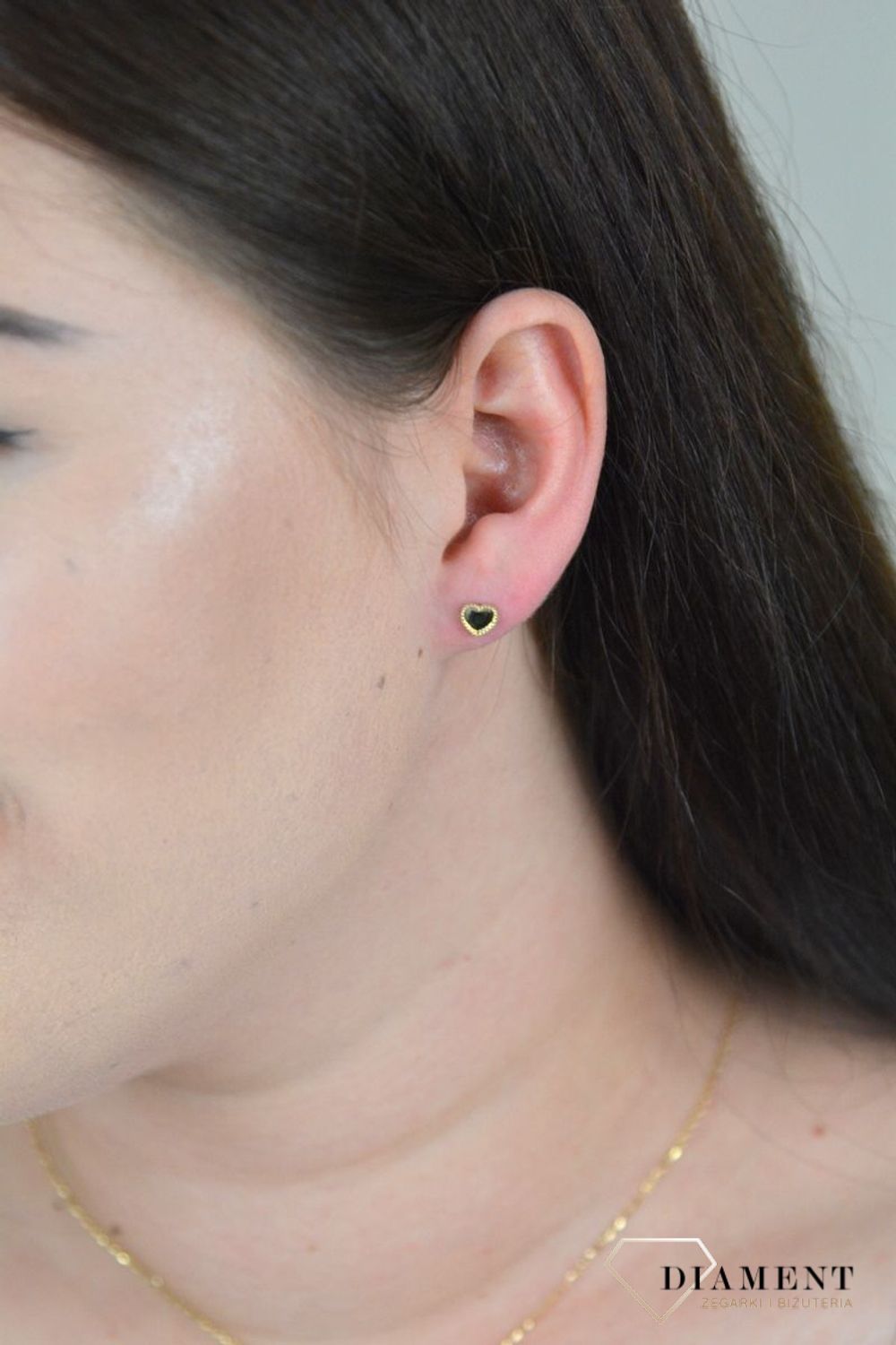 Złote kolczyki 333 'Piękna miłość' KL 9821.jpg